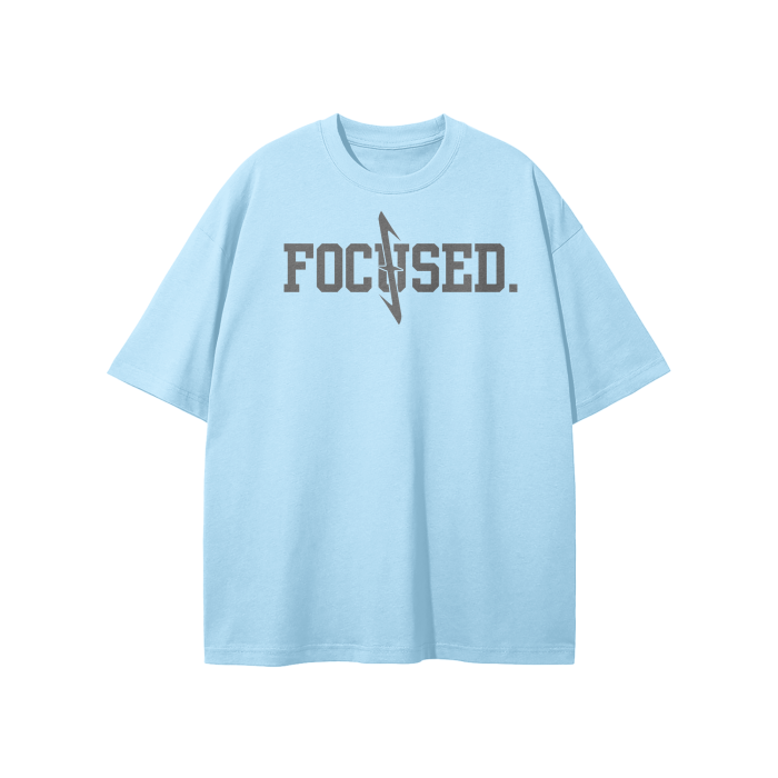 Camiseta color cielo FOCUSED.